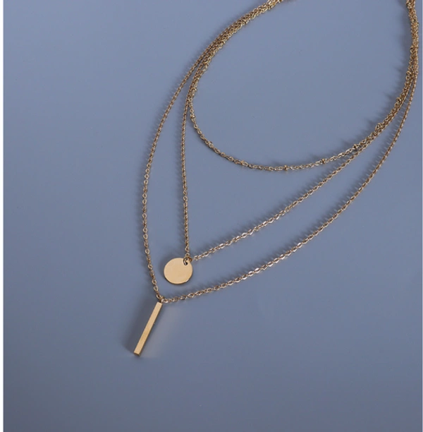 Three Layer Neck Chain - Gold